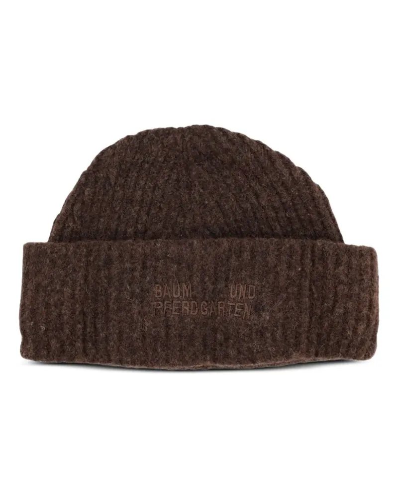 Baum und Pferdgarten Gerippte Leia Strick-Beanie - Braun Braun
