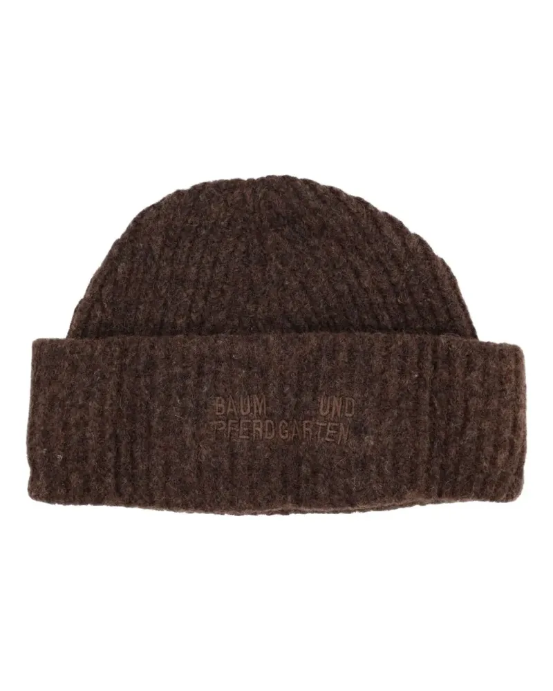 Baum und Pferdgarten Leia ribbed-knit beanie hat - Braun Braun