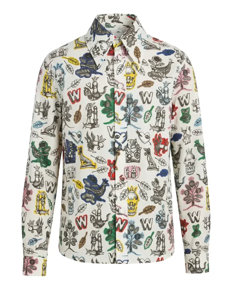 Walter van Beirendonck W-Shirt graphic-print shirt - Weiß Weiß