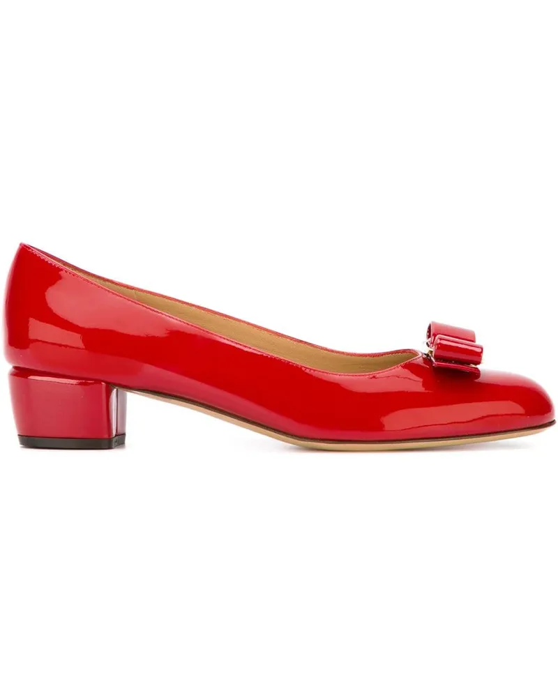 Ferragamo Viva. Pumps mit Schleife Rot