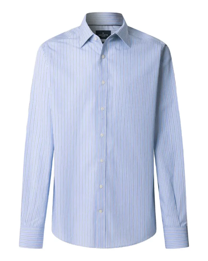 Hackett Gestreiftes Hemd - Blau Blau