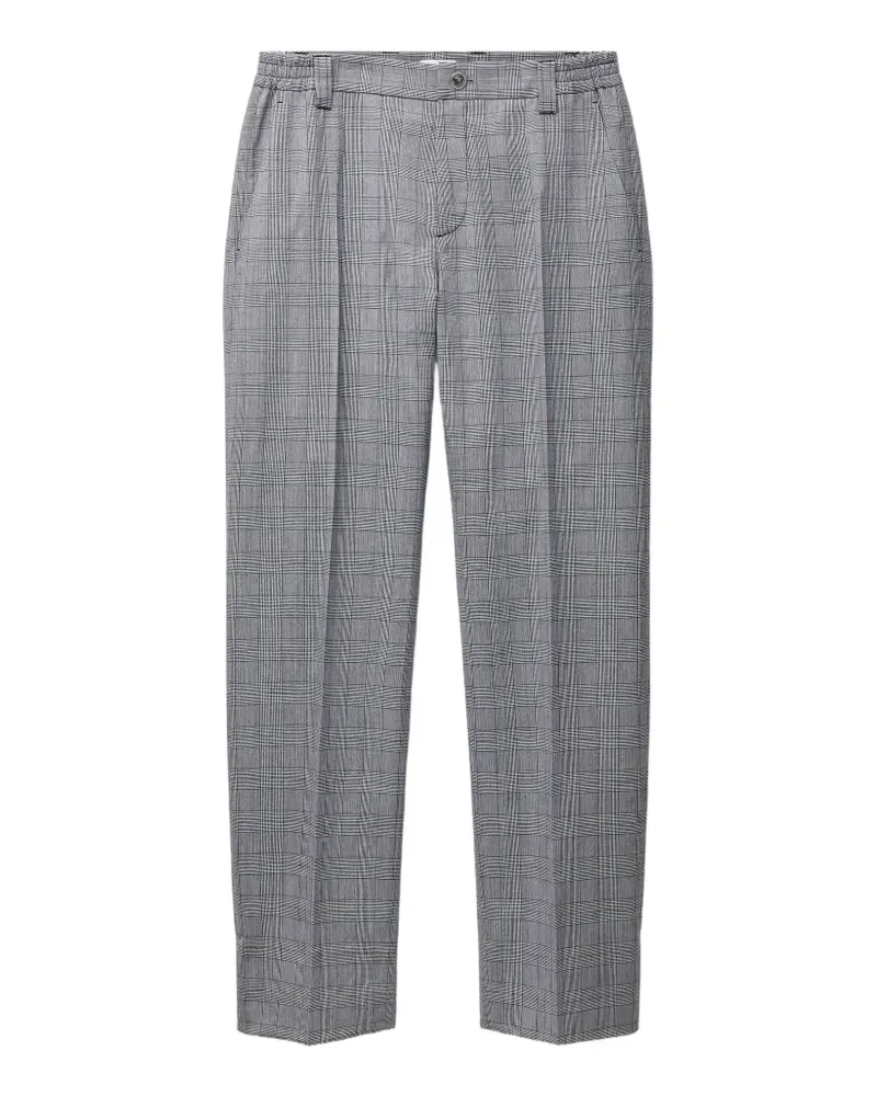 Versace Prince Of Wales wool pants - Grau Grau