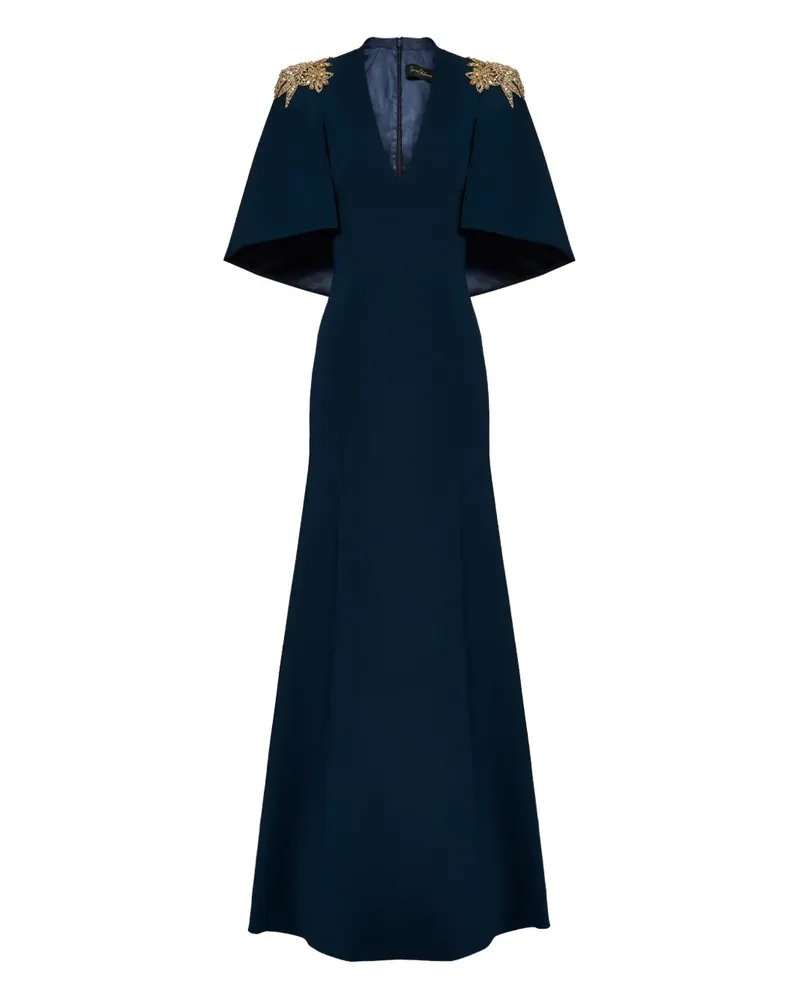 Jenny Packham Verziertes Maxikleid - Blau Blau