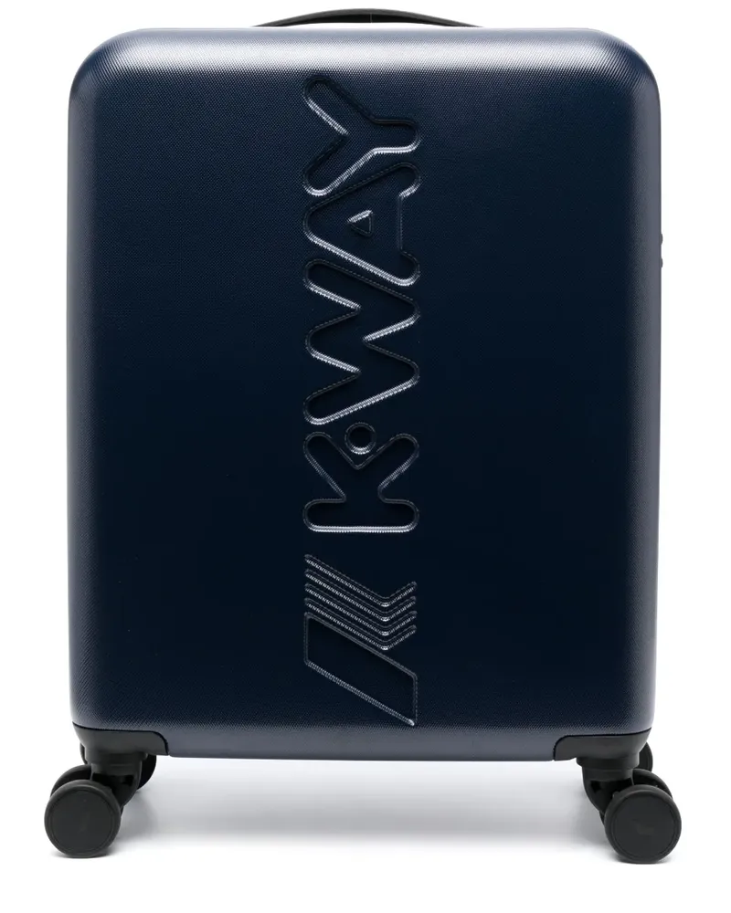 K-Way Rollkoffer mit Logo-Prägung - Blau Blau