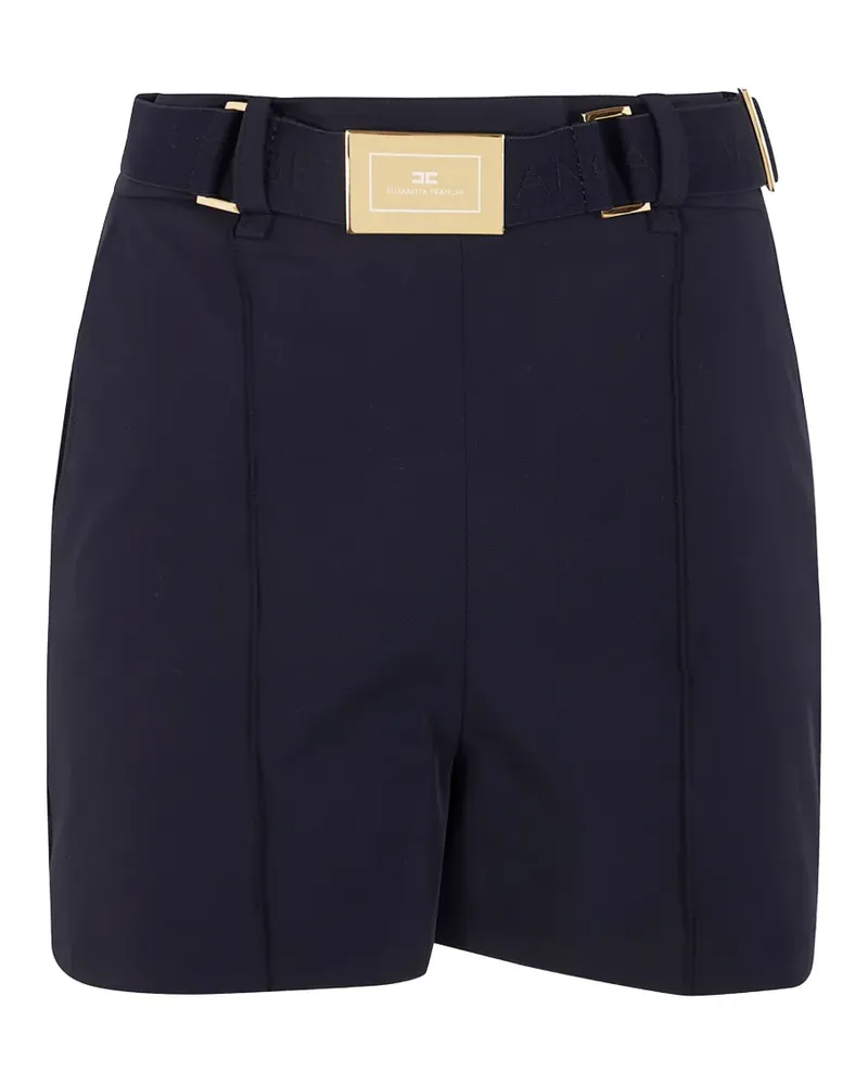 Elisabetta Franchi Hose mit Schnallengürtel - Schwarz Schwarz