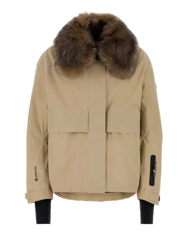 Moncler Caurel Gore-Tex® fur-trimmed down jacket - Nude Nude