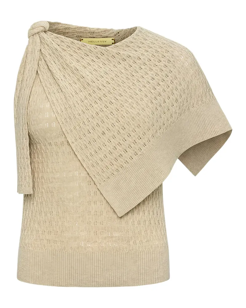 Hellessy Dove knot-detail sweater - Nude Nude