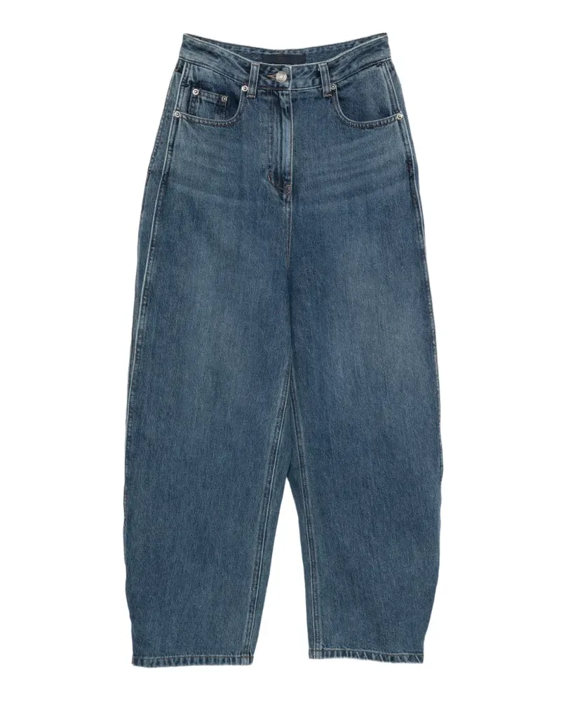JUUN.J buckled-cuff barrel-leg jeans - Blau Blau