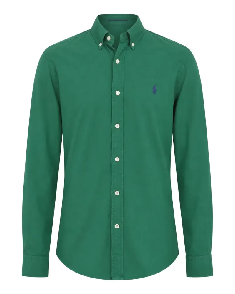 Ralph Lauren Stückgefärbtes Slim-Fit-Hemd - Grün Grün