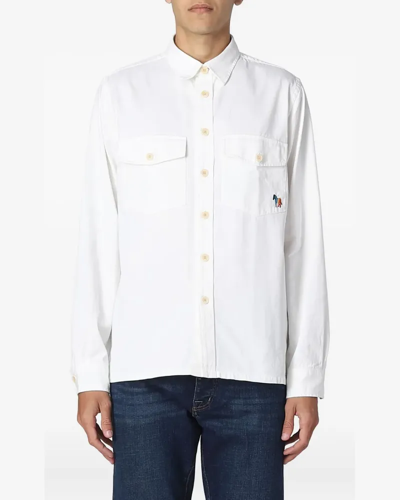 Paul Smith logo-detail shirt - Weiß Weiß