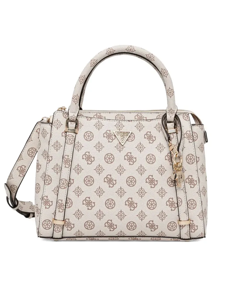 Guess Tote Bag mit Monogramm-Anhänger - Nude Nude