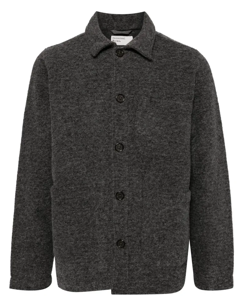 Universal Works Utility-Jacke aus Fleece - Grau Grau