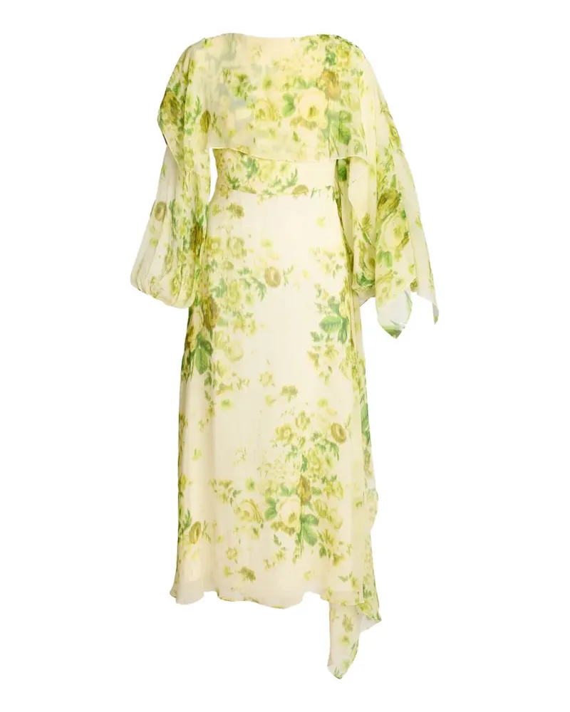 Erdem floral-print maxi dress - Nude Nude