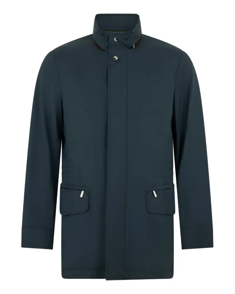 MOORER high-collar padded jacket - Blau Blau