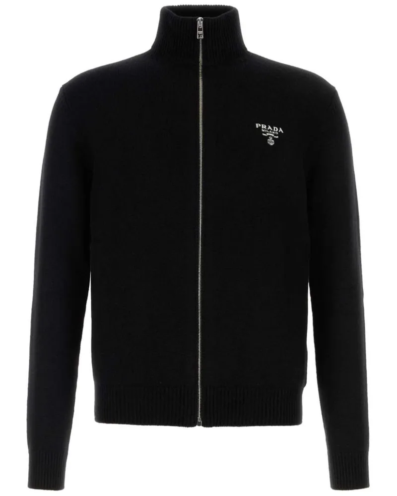Prada Sweatshirt mit Reißverschluss - Schwarz Schwarz