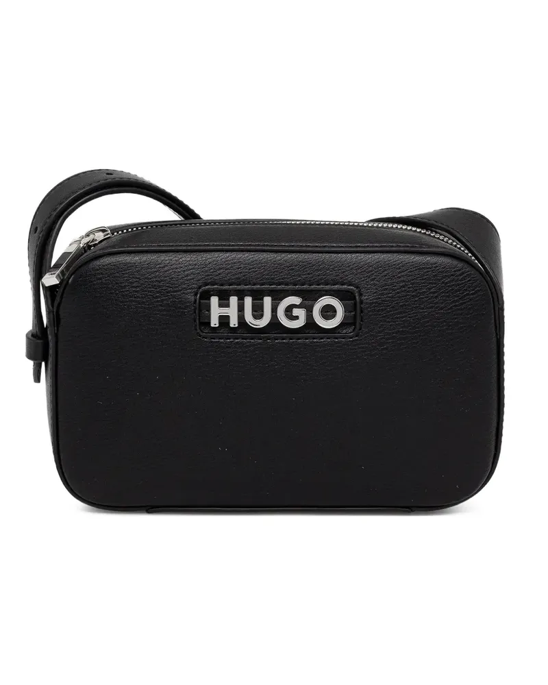 HUGO BOSS Umhängetasche mit Logo-Schild - Schwarz Schwarz