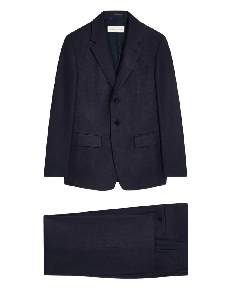 Dries van Noten Einreihiger Anzug - Schwarz Schwarz