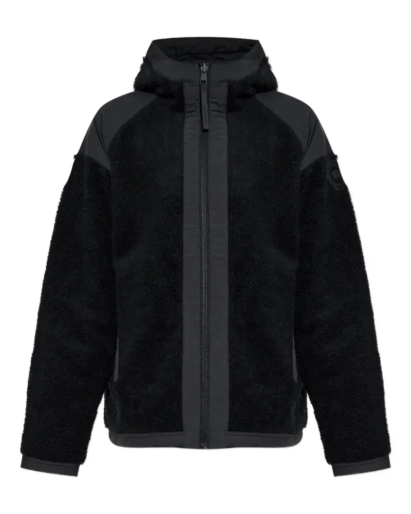 Canada Goose Fleecejacke mit Logo-Patch - Schwarz Schwarz