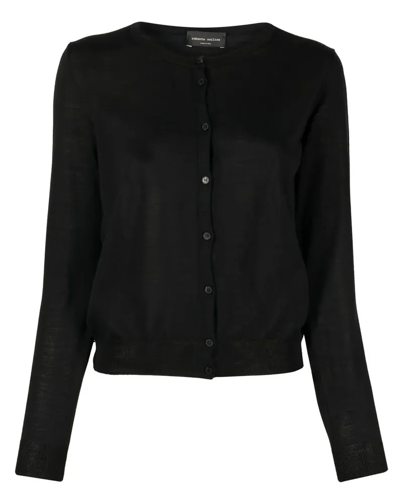 Roberto Collina Gestrickter Cardigan - Schwarz Schwarz