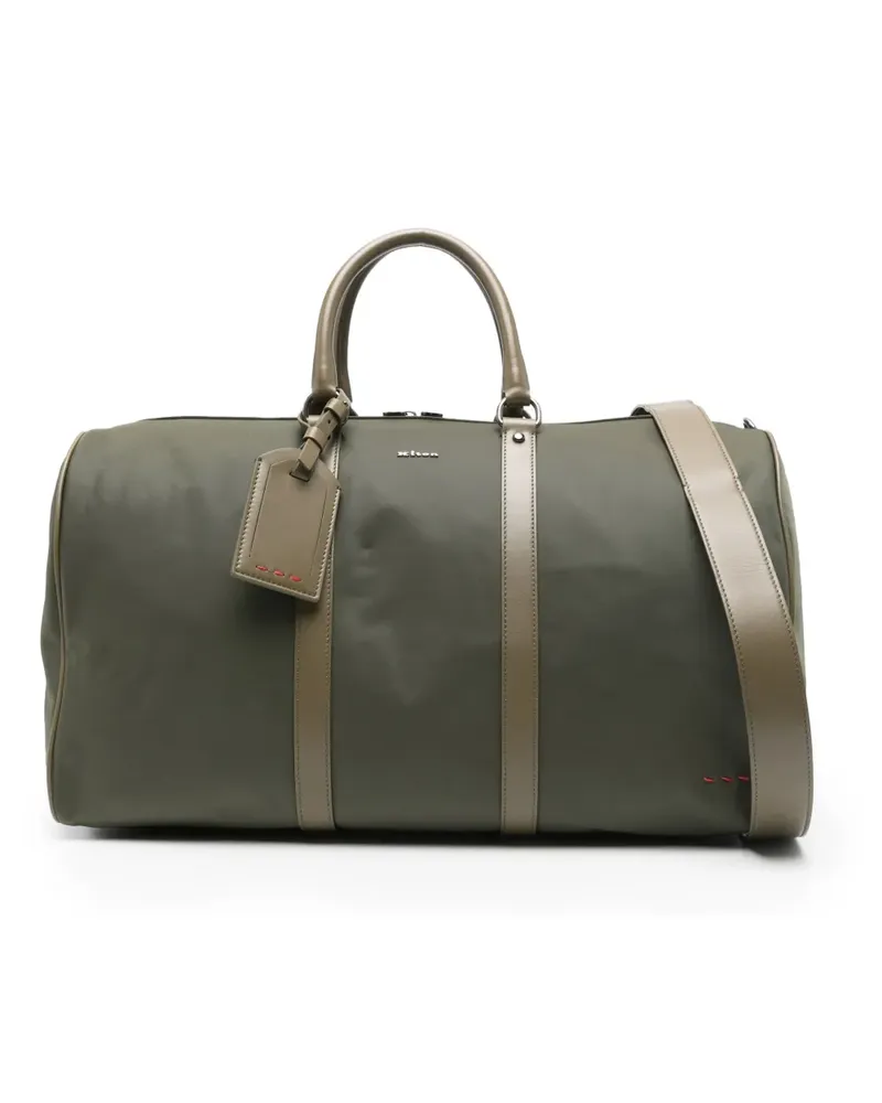 Kiton Reisetasche mit Logo - Grün Grün