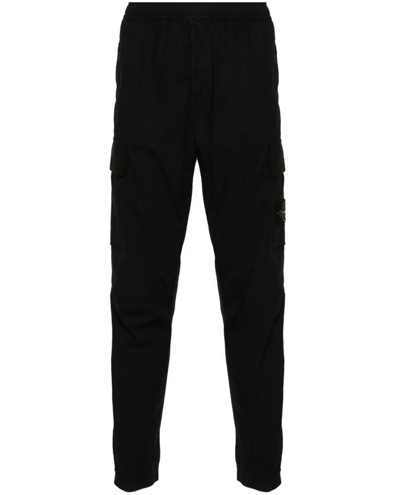 Stone Island Cargohose im Tapered-Design - Schwarz Schwarz