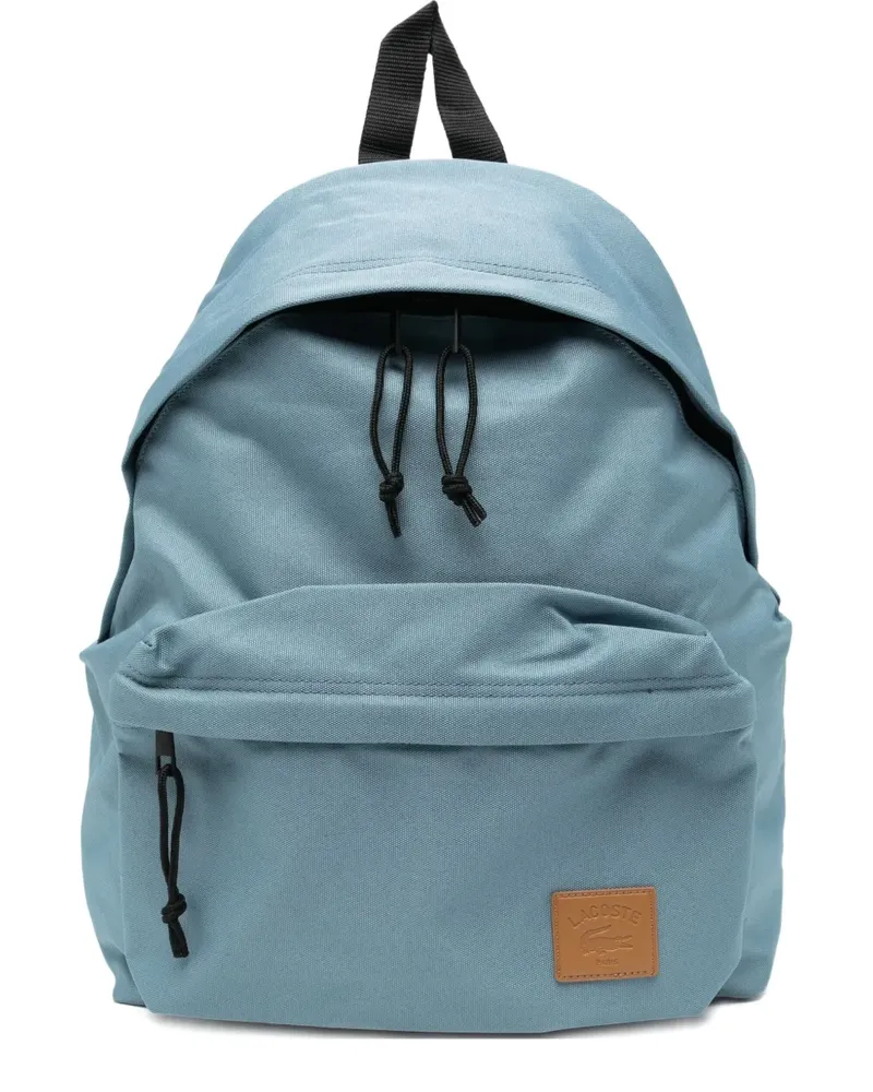 Lacoste Rucksack mit Logo-Patch - Blau Blau