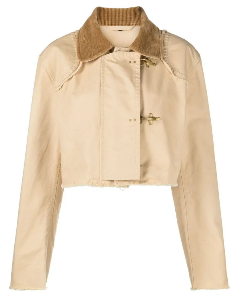 Fay Gesteppte Cropped-Jacke - Nude Nude