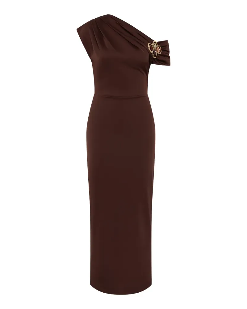 Rebecca Vallance Hazine one-shoulder embellished midi dress - Braun Braun