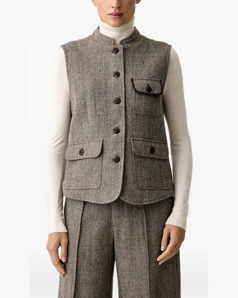 Mos Mosh MMAbigail Utah waistcoat - Braun Braun