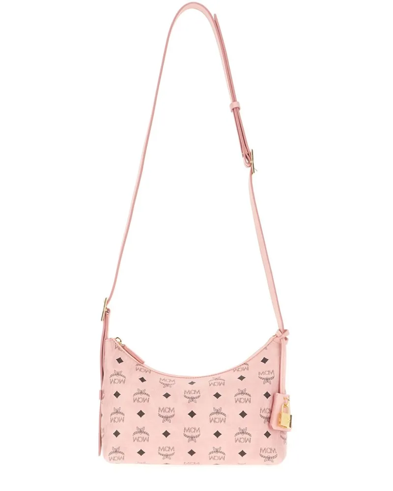 MCM Aren Schultertasche - Rosa Rosa