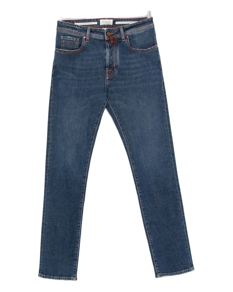 Jacob Cohën Jeans mit Logo - Blau Blau
