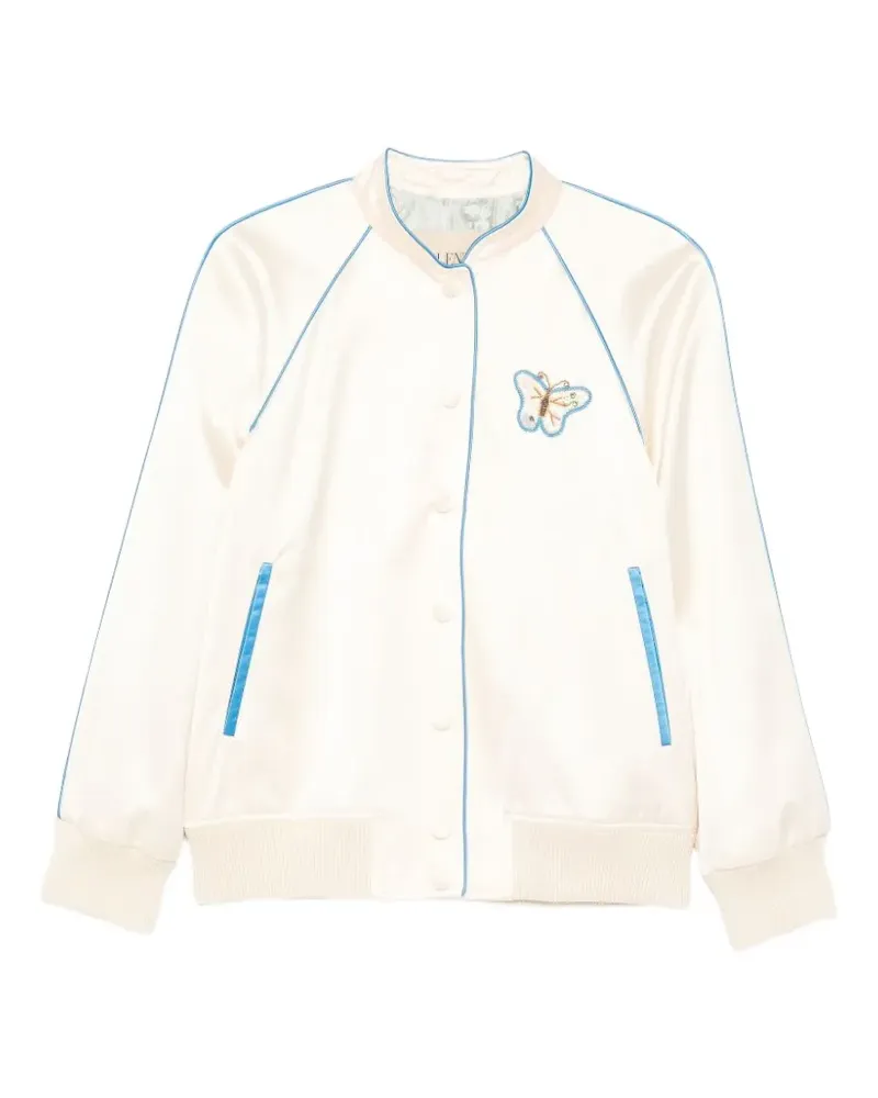 Valentino Garavani embroidered bomber jacket - Nude Nude