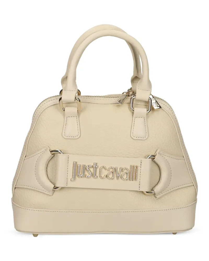 Just Cavalli Shopper mit Logo-Schild - Nude Nude