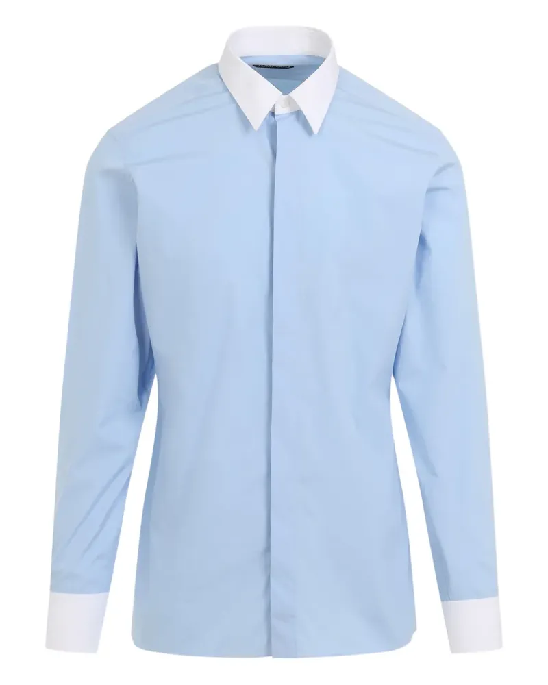 Tom Ford contrast-trims shirt - Blau Blau