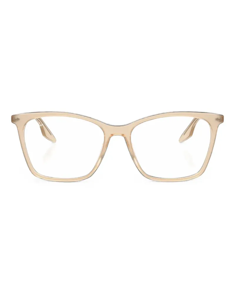 Ray Ban geometric-frame glasses - Nude Nude