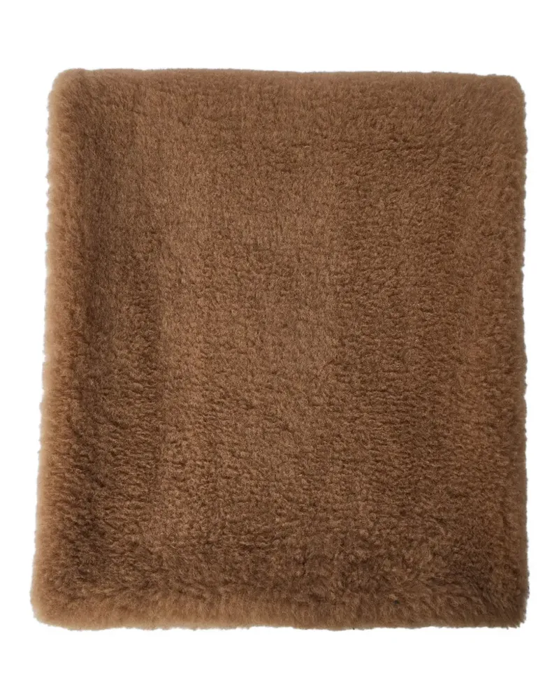 Max Mara Eckiger Schal - Braun Braun