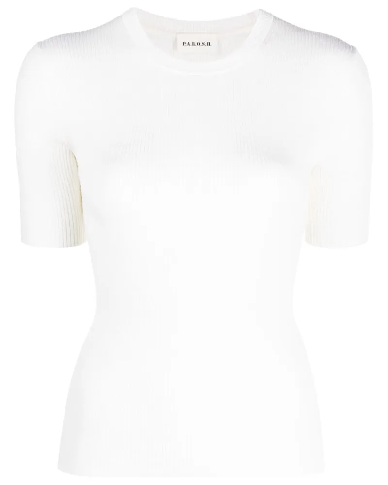 P.A.R.O.S.H. P.A.R.O H. Gestricktes Poloshirt - Nude Nude