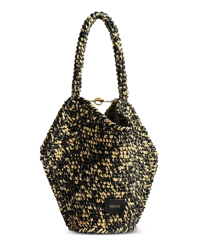 KHAITE Shopper mit Logo-Patch - Schwarz Schwarz