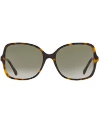 Jimmy Choo Sonnenbrille mit Oversized-Gestell Braun