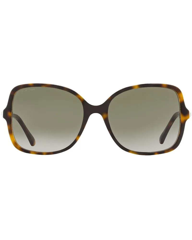 Jimmy Choo Sonnenbrille mit Oversized-Gestell Braun