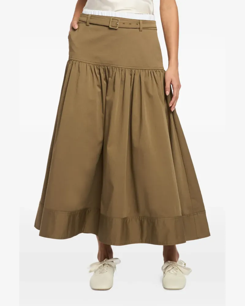 Cinq à Sept belted gathered skirt - Braun Braun