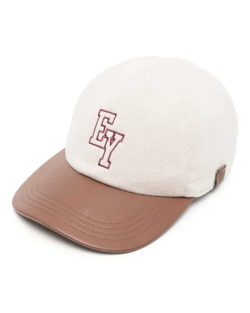 Eleventy Baseballkappe mit Logo-Stickerei - Nude Nude
