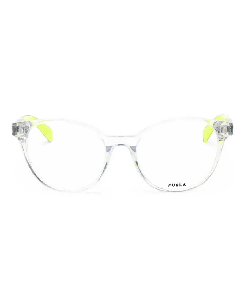 Furla round-frame glasses - Weiß Weiß