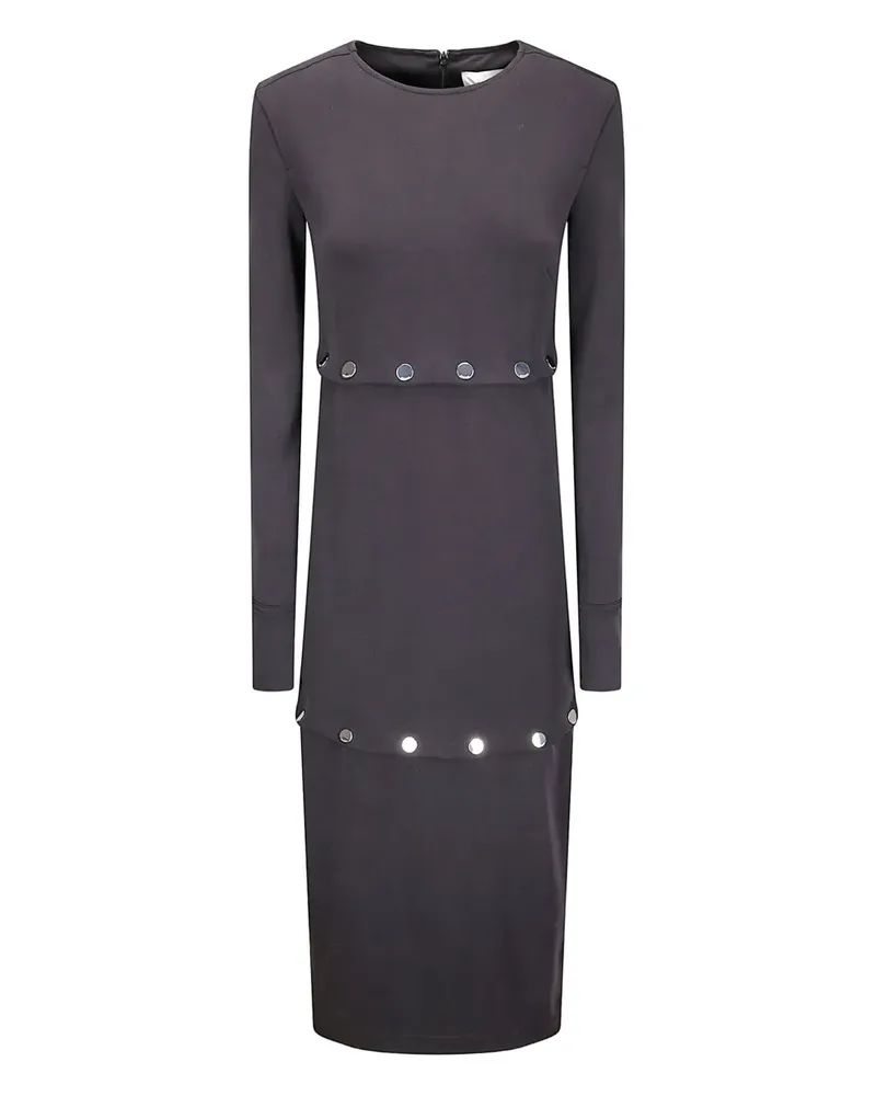SPORTMAX Canzone button midi dress - Schwarz Schwarz