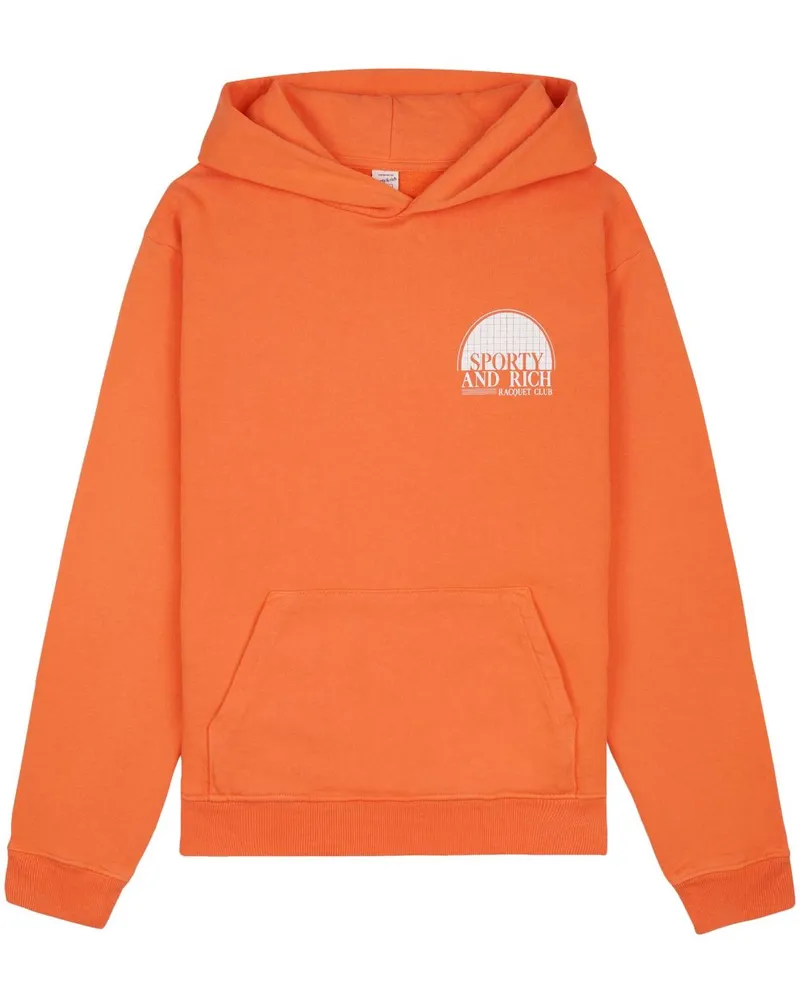 SPORTY & RICH Racquet Club Hoodie - Orange Orange