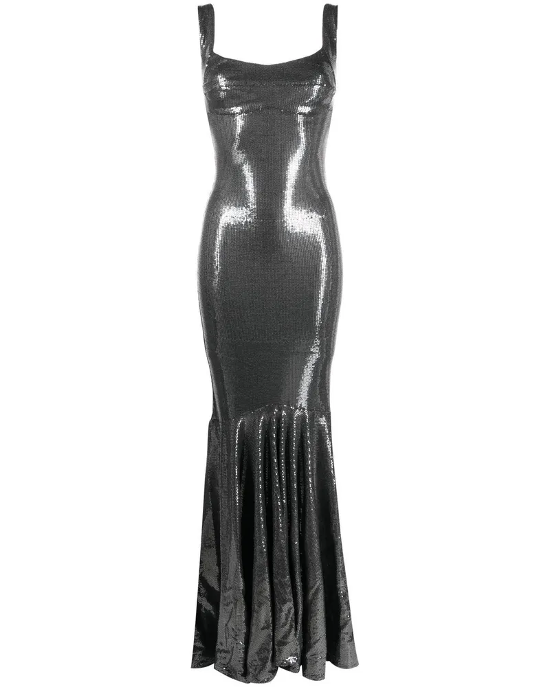 ATU Body Couture Abendkleid mit Tüll - Grau Grau