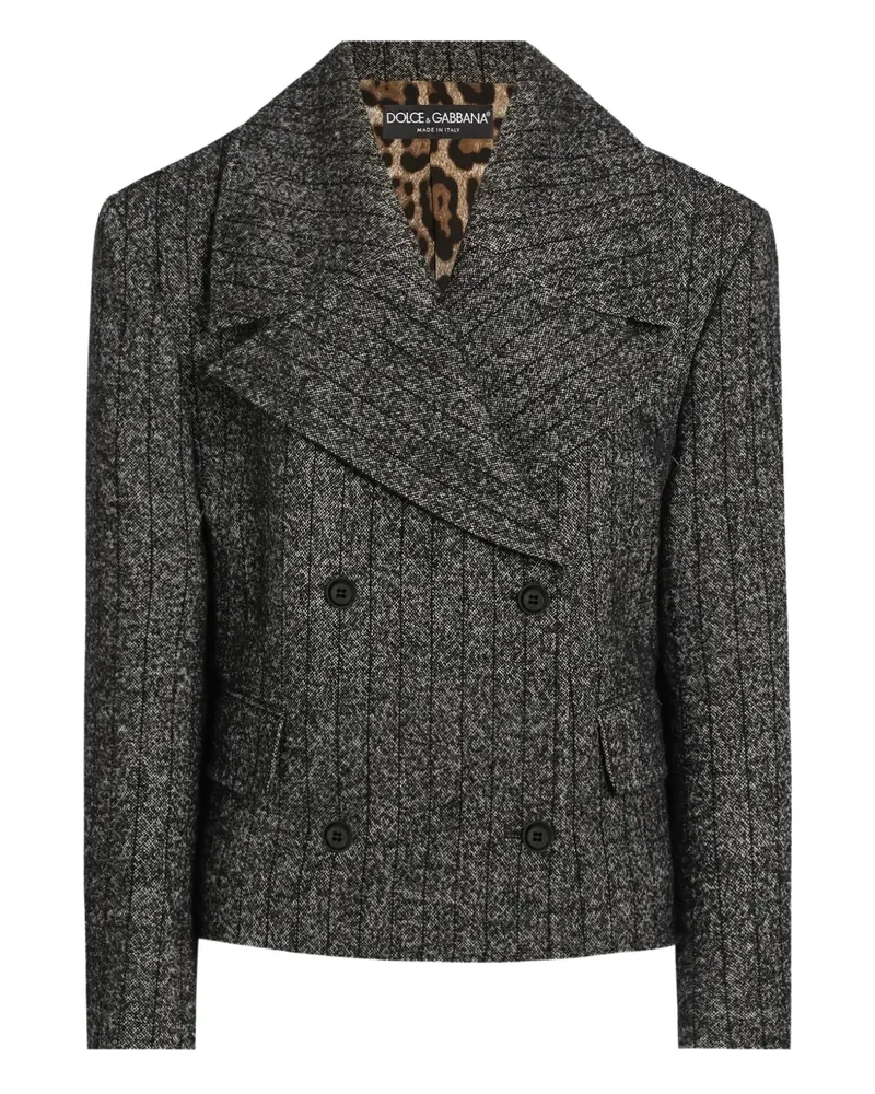 Dolce & Gabbana Gestreifte Jacke - Grau Grau