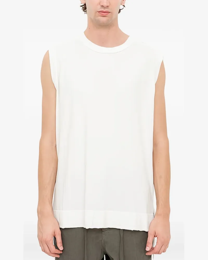 Andrea Ya'aqov T-Shirt mit ungesäumten Kanten - Weiß Weiß