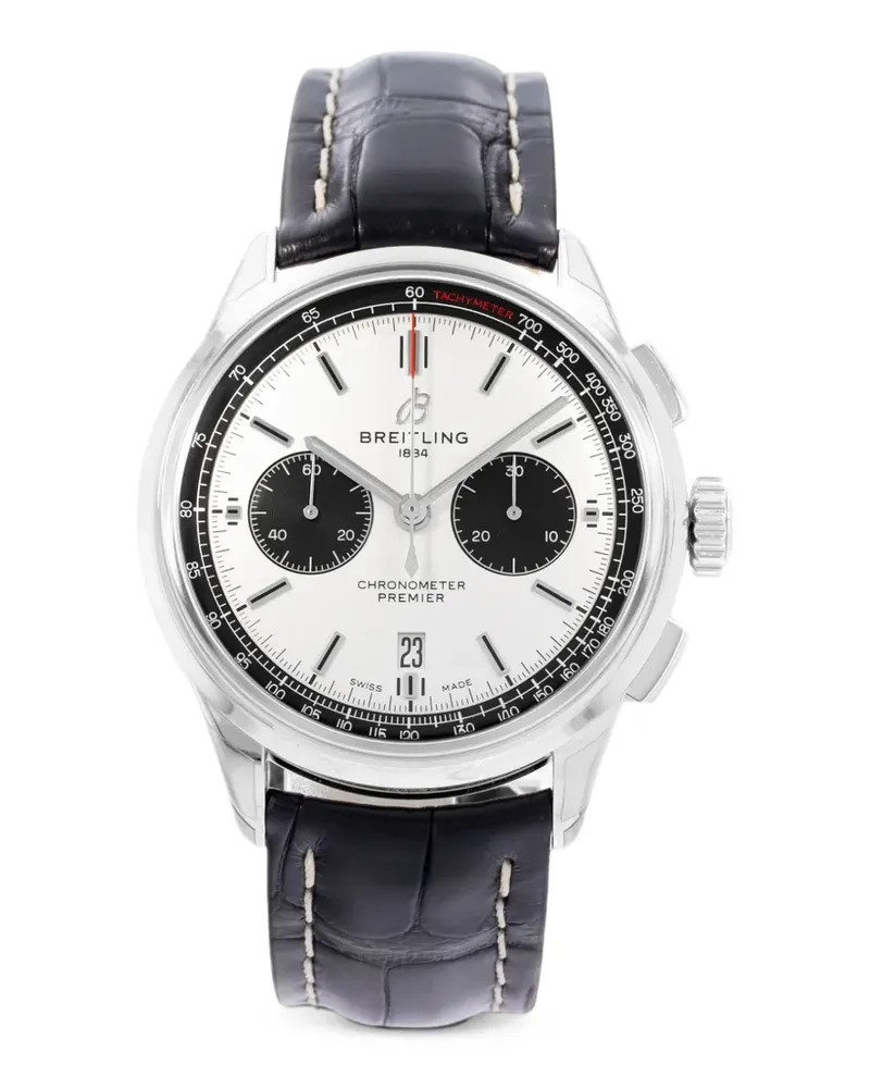 Breitling Premier B01 Chronograph Armbanduhr 42mm - Weiß Weiß