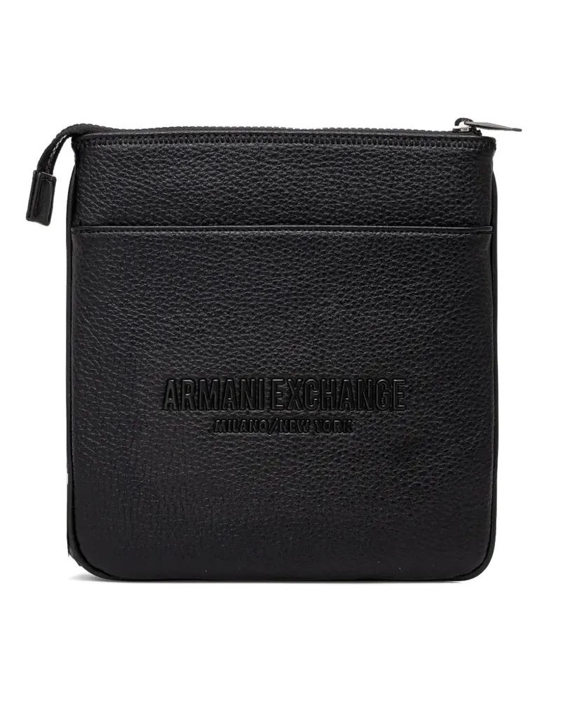 Armani Exchange Umhängetasche mit Logo - Schwarz Schwarz